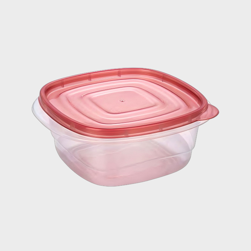 PFB010 1000ml Quadratus PP Cibum et Agricultural PRAECLUSIO continens Set cum Rubrum Lid
