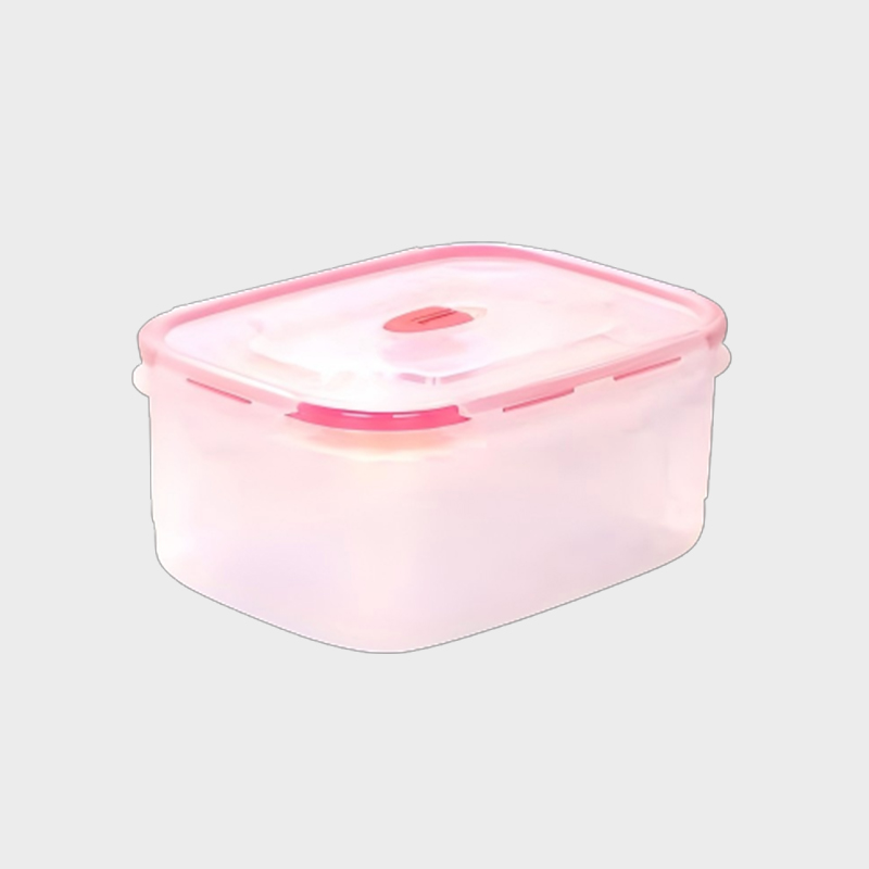 PFT003 Multi-Color Coding Rectangularis PP+TPR Food Repono Continens 3-Pack pone cum Claustrum minus Overmolded Lids (480ml + 1000ml + 1800ml)